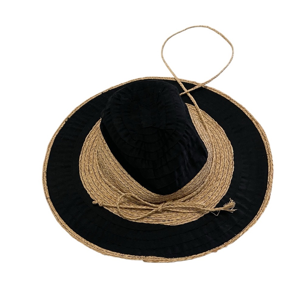 Panama jack Black and‎ Tan Women's Straw sun Hat box Au